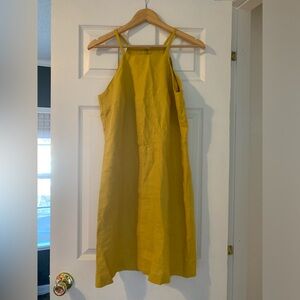 Halter Linen Mini Dress